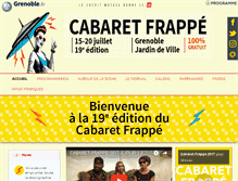 Tablet Screenshot of cabaret-frappe.com